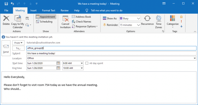 How to send a calendar invite in Outlook - EML to PST Converter ...